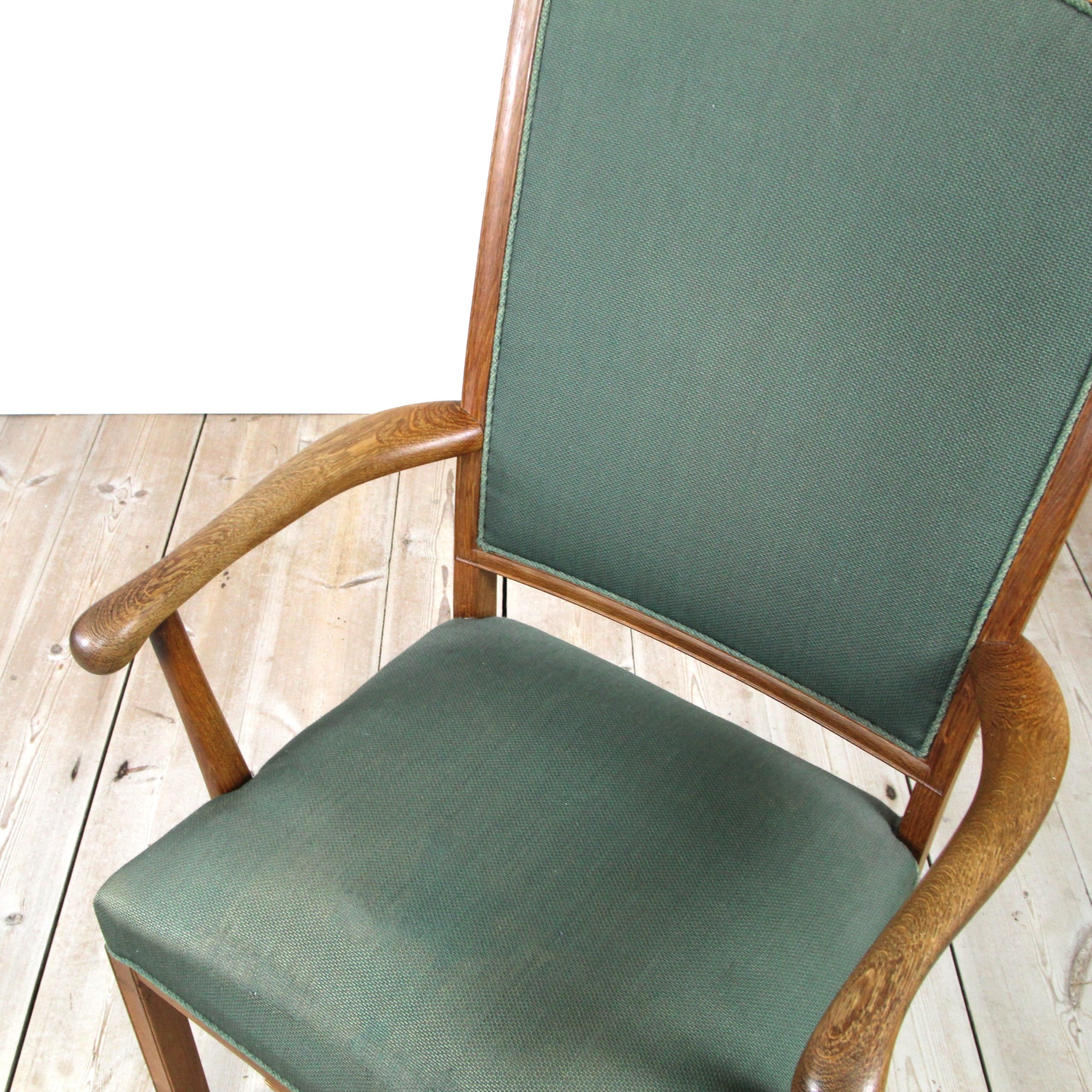 Solid oak armchair, Danish 1940’s/1950’s