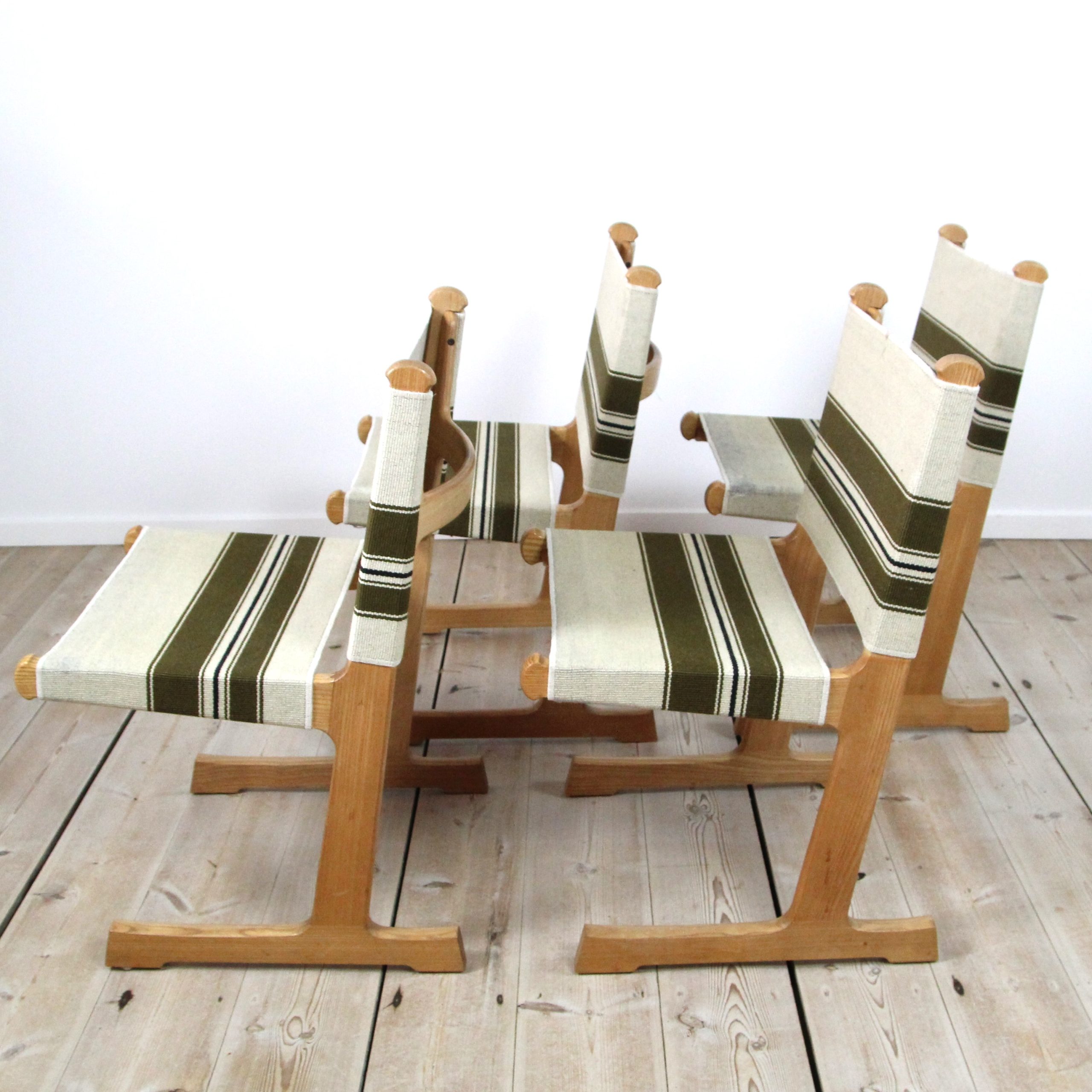 Set of 4 chairs by Adrian & Ditte Heath for France & Son